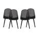 Posey Outdoor Diamond Perforated Modern Dining Chair (Set of 4) by Christopher Knight Home - 18.50" W x 22.50" L x 33.00" H