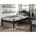 100% Solid Wood Reston Twin Size Panel Headboard Platform Bed by Palace Imports