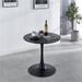 AOOLIVE Round Dining Table,Kitchen Table,Black