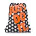 Nike Accessories | Like New! Euc Nike Drawstring Bag W. Polka Dots | Color: Black/Orange/Red/White | Size: Os