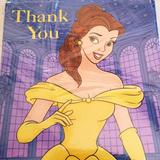 Disney Party Supplies | Disney Vintage Belle 8 "Thank You" Blank Notes | Color: Purple/Yellow | Size: Os