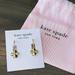 Kate Spade Jewelry | New Kate Spade Legacy Logo Spade Flower Mini Hoops | Color: Gold | Size: Os