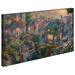 Art Brand Studios Disneys Lady And The Tramp by Thomas Kinkade Studios - Print Canvas in Blue/Green/Red | 16 H x 31 W x 1.5 D in | Wayfair 108981