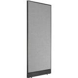 Global Industrial Interion Non-Electric Office Partition Panel w/ Raceway in Gray | 64 H x 24 W x 1.75 D in | Wayfair 277661NGY