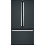 Café 36" Counter Depth French Door 23.1 cu. ft. Refrigerator in Gray/Black | 70.5 H x 35.75 W x 31.25 D in | Wayfair CWE23SP3MD1_CXLB3H3PMSS