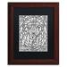 Trademark Fine Art Bailey the Bear by Kathy G. Ahrens - Picture Frame Graphic Art on Canvas Canvas, in Black/Green/White | Wayfair ALI3343-S1114BMF