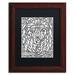 Trademark Fine Art Bailey the Bear by Kathy G. Ahrens - Picture Frame Graphic Art on Canvas Canvas, in Black/Green/White | Wayfair ALI3343-W1114BMF