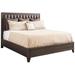 Barclay Butera Park City Talisker Bed Wood & /Upholstered/Genuine Leather in White | 58 H x 63.5 W x 88 D in | Wayfair 930-153C