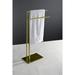 Kingston Brass Scc8327 Edenscape Pedestal Dual Towel Rack, Brushed Brass Metal | 31.75 H x 15.88 W x 7.88 D in | Wayfair