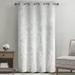 SunSmart Amelia Knitted Jacquard Paisley Total Blackout Grommet Top Curtain Panel Polyester in White | 108 H in | Wayfair SS40-0202