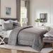 Latitude Run® Hyatt 5Pc Comferter Set Queen Polyester/Polyfill/Microfiber in Gray | King Comforter + 2 Shams + 2 Throw Pillows | Wayfair