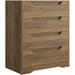 Ebern Designs Basanti 4 Drawer 27.2" W Chest Wood in Brown | 32.3 H x 27.2 W x 15.4 D in | Wayfair 5804A284FDCF426895ECB5276F19582A