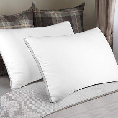 Alwyn Home Gusseted Pillow (2-Pack) Premium Quality Microfiber Bed Pillows - Side Back Sleepers - Grey Gusset | 26 H x 20 W x 8 D in | Wayfair