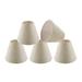 Ivy Bronx 5" H x 6" W Paper Empire Lamp Shade ( Clip On ) Paper in White/Brown | 5 H x 6 W x 3 D in | Wayfair 18815539474944EC9C1EA3B1E41D7C33