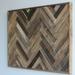 Foundry Select Reclaimed Wood Wall Decor - Raised Herringbone in Brown/Gray | 18 H x 24 W x 1.25 D in | Wayfair 843E28FDBE7B4A5E8807C32C889F8DA6