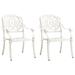 World Menagerie Patio Chairs Patio Furniture for Garden Deck Porch Cast Aluminum in Brown | 35.8 H x 24.8 W x 27.2 D in | Wayfair