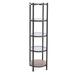 17 Stories 66" H x 20" W Iron Etagere Bookcase in Brown/Gray | 66 H x 20 W x 20 D in | Wayfair 795A4B44B3F44317A2F05CC843B24B7F