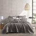 Birch Lane™ Deniaud Reversible Quilt Set Polyester/Polyfill/Microfiber in Gray | Twin Quilt + 1 Standard Sham | Wayfair