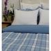 Gracie Oaks SEERSUCKER DUVET COVER/LINED COVERLET PLAID SET QUEEN BLUE Cotton | Queen Duvet Cover + 2 Shams | Wayfair