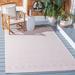 Pink/White 48 x 0.2 in Area Rug - Union Rustic Althia Geometric Pink Indoor/Outdoor Area Rug | 48 W x 0.2 D in | Wayfair