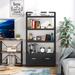 17 Stories Keishon 1-Drawer Vertical Filing Cabinet Wood in Black | 62.99 H x 33.46 W x 13.77 D in | Wayfair 8FD01AEA713C4B3EB1F86B84F70CBCFC