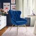Armchair - Etta Avenue™ Teen Jamil Upholstery Armchair Polyester/Fabric in Blue/Yellow | 38.6 H x 29.3 W x 19.6 D in | Wayfair