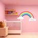Trinx Rainbow Nursery Decal w/ Personalized Name - RB3 Vinyl in Pink | 25 H x 50 W in | Wayfair 9E5ED07F8E534CFAA0F6EB8E992A815E