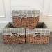 Rosalind Wheeler Rectangle Maize Storage Basket Wicker in Gray | 8 H x 14 W x 10 D in | Wayfair AFD0C0EC4A2E4C7A9AECD3F099D11107