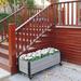 EverBloom Mobile Deckside Planter Box Raised Garden Bed Elevated Planter Composite, Steel in Gray | 17 H x 45 W x 19 D in | Wayfair K2110G