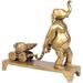 Bungalow Rose Lord Ganesha Pulling The Cart w/ His Mouse On It Metal in Yellow | 6.5 H x 7 W x 2 D in | Wayfair E686CD3C431445D7967DC48DA0AB816B