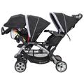 Baby Trend Sit N Stand Baby Double Stroller & 2 Infant Car Seat Combo in Black | 43 H x 21.5 W x 49 D in | Wayfair SS76B51A + 2 x CS79B51A
