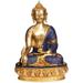 Bungalow Rose (Tibetan Buddhist Deity) Lapis Healing Buddha Metal in Yellow | 12.5 H x 9 W x 6.5 D in | Wayfair 2A35395EE0D746DC95EBDD3F98373ECF