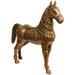Bungalow Rose Royal Horse w/ Carved Saddle Metal in Yellow | 12 H x 12 W x 1.3 D in | Wayfair 2D06A026719A4D8ABCEC67E00F9726DC