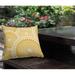 ULLI HOME Pierson Tribal Abstract Indoor/Outdoor Throw Pillow Polyester/Polyfill blend in Yellow | 20 H x 20 W x 4.3 D in | Wayfair