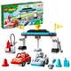 LEGO 10947 DUPLO Town Race Cars Toy for Toddlers 2 Plus Years Old, Push & Go Racer Vehicles Set for Preschool Kids, Boys & Girls, Early Development and Activity Toys