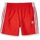 adidas Originals Men's 3 Stripe Swim Shorts Board Shorts - red - Medium