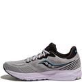 Saucony Men's Ride 14 Running Shoe, Fog/Black/Storm, 10 Wide