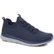 Pavers Men's Lightweight Slip-On Trainers in Navy - Sport Knit Upper, Memory Foam Male Non-Fastening Bungee Lace Casual Shoes - Size UK 12/EU 46