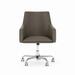 Office by kathy ireland® Echo Mid Back Leather Box Chair in Washed Gray - Bush Furniture ECCH2401WGL-Z