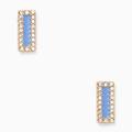 Kate Spade Jewelry | Kate Spade Raise The Bar Blue Stud Earrings | Color: Blue/Gold | Size: Os