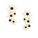 Kate Spade Jewelry | Kate Spade New York Floral Drop Earrings | Color: Black/White | Size: Os