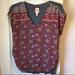 Anthropologie Tops | Anthropologie Calais Top | Color: Gray/Red | Size: L