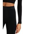 FALKE Damen Baselayer-Hose Maximum Warm Long W TI Funktionsgarn schnelltrocknend 1 Stück, Schwarz (Black 3000), XS