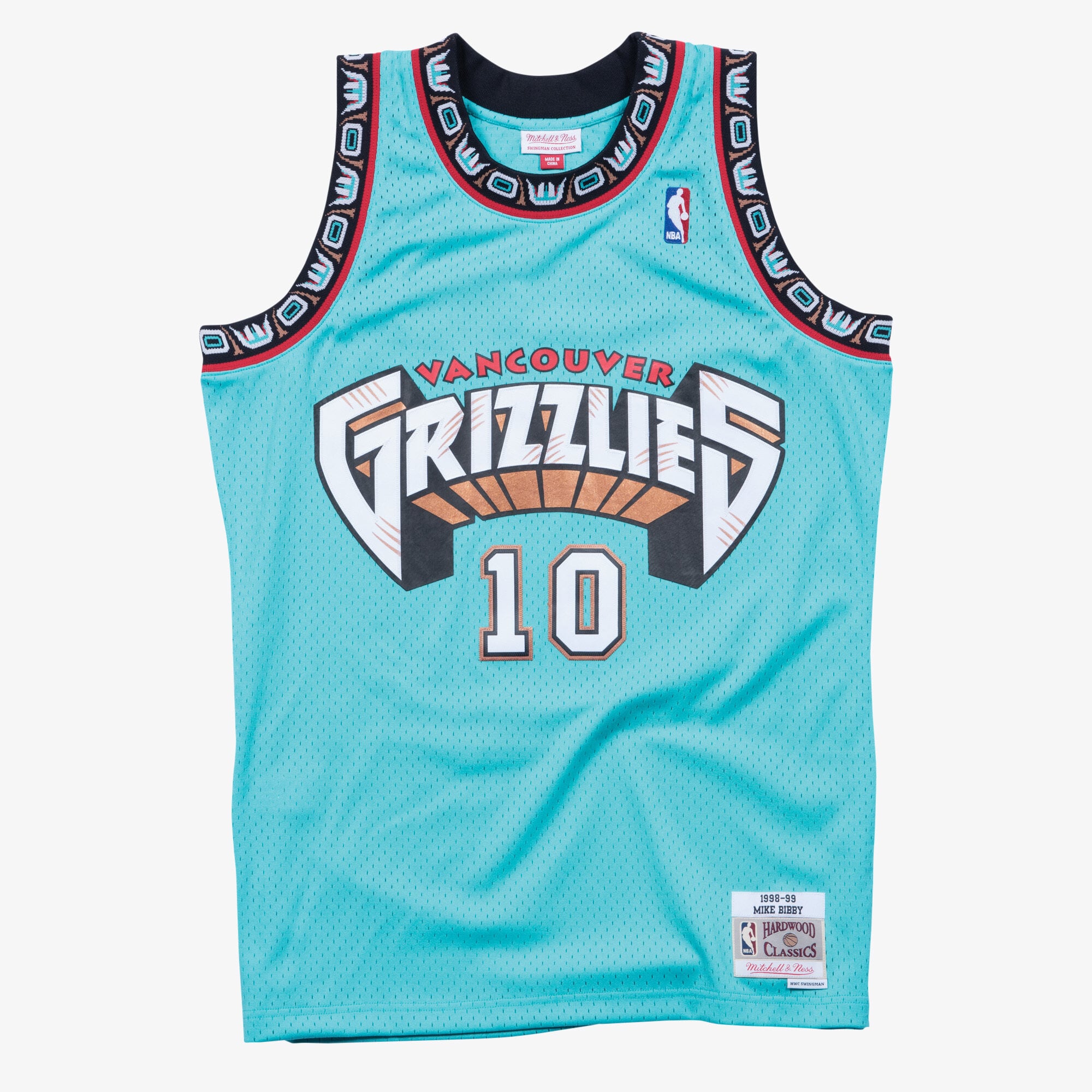 Maillot Swingman Vancouver Grizzlies 1998-89 Mitchell & Ness – Bleu – Mike Bibby - Homme Taille: L