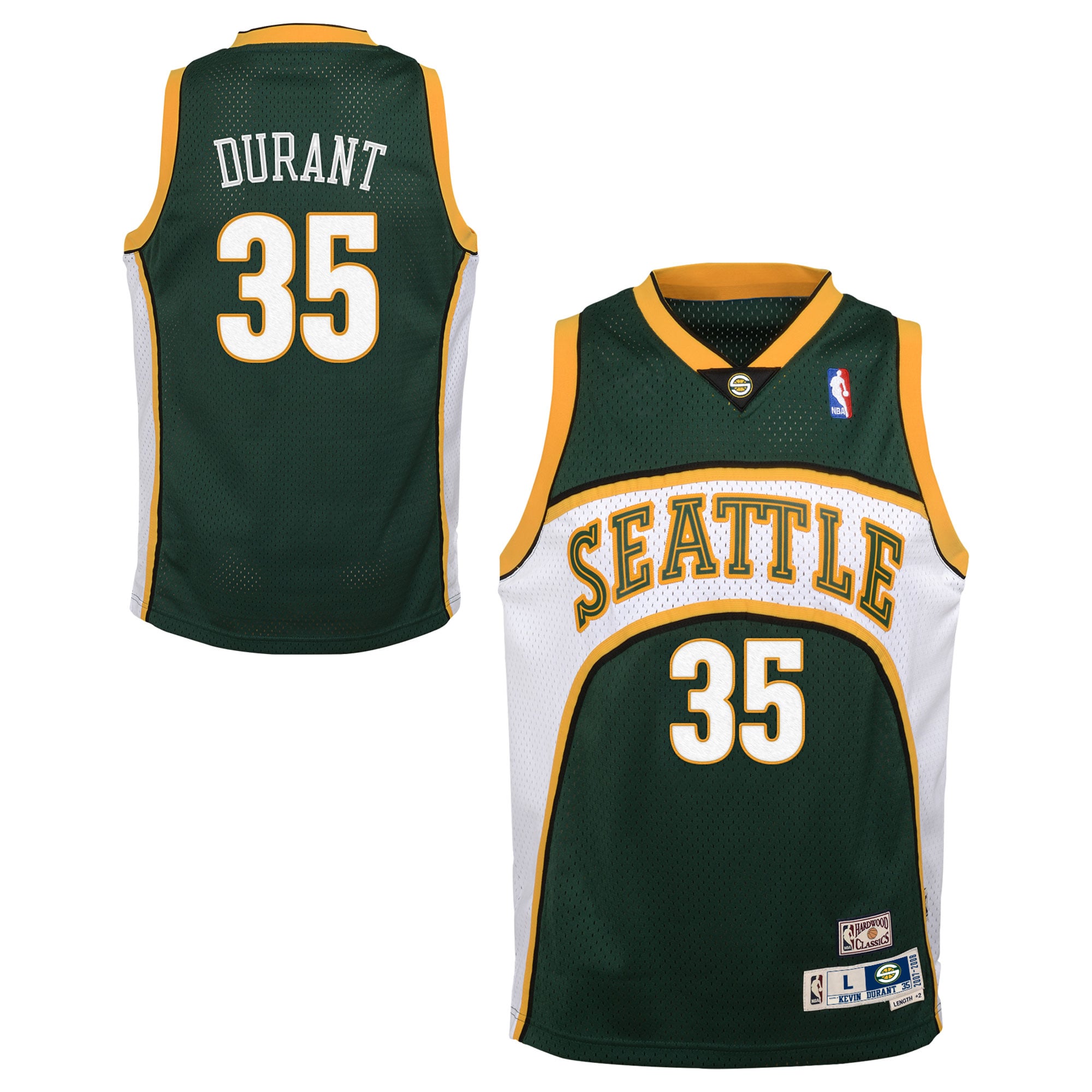 Maillot Swingman Hardwood Classics Road Kevin Durant Seattle Supersonics - Jeunes - unisexe Taille: M (10/12)