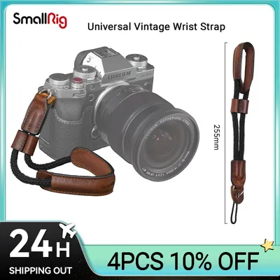 SmallRig – dragonne universelle pour appareil photo dragonne Vintage en cuir pour Canon Nikon