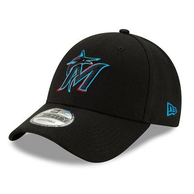 Verstellbare Miami Marlins New Era The League 9FORTY Kappe Image