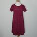 Lularoe Dresses | Lularoe Carly Swing Dress Xxs Euc | Color: Purple/Red | Size: Xxs