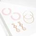 Torrid Jewelry | Nwt Torrid Gold And Pink Hoop & Drop Earrings Set | Color: Gold/Pink | Size: Os