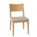 Brayden Studio® Beene Solid Wood Side Chair Wood/Upholstered in Brown | 34 H x 19.25 W x 21.5 D in | Wayfair BYST6027 42065327